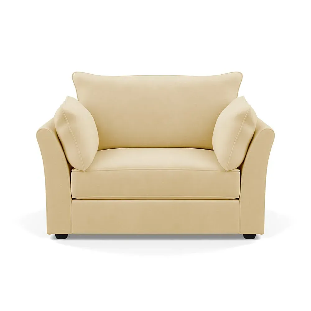 2-Seater Loveseat - Biscuit, Velvet image