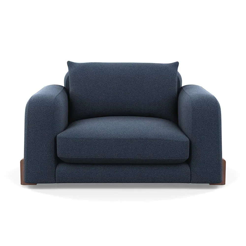 2-Seater Loveseat - Blue, Boucle