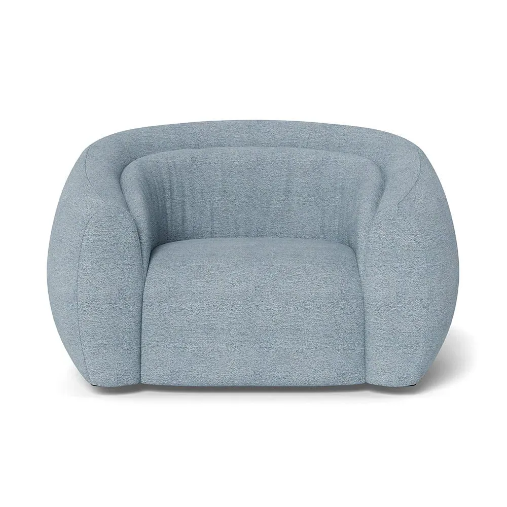 2-Seater Loveseat - Blue, Boucle