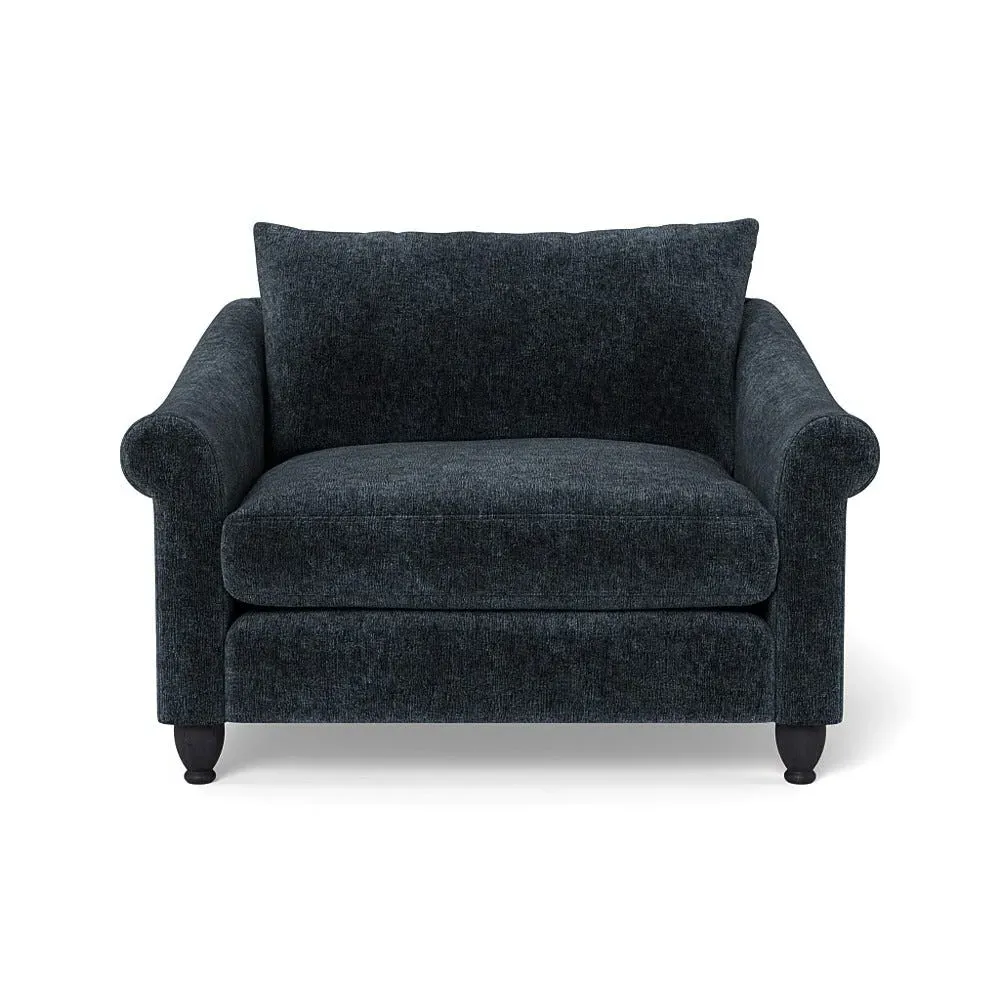 2-Seater Loveseat - Blue, Boucle