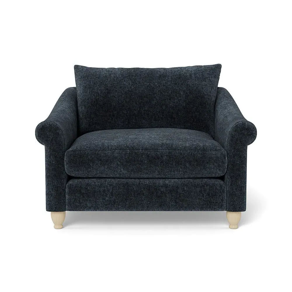 2-Seater Loveseat - Blue, Boucle