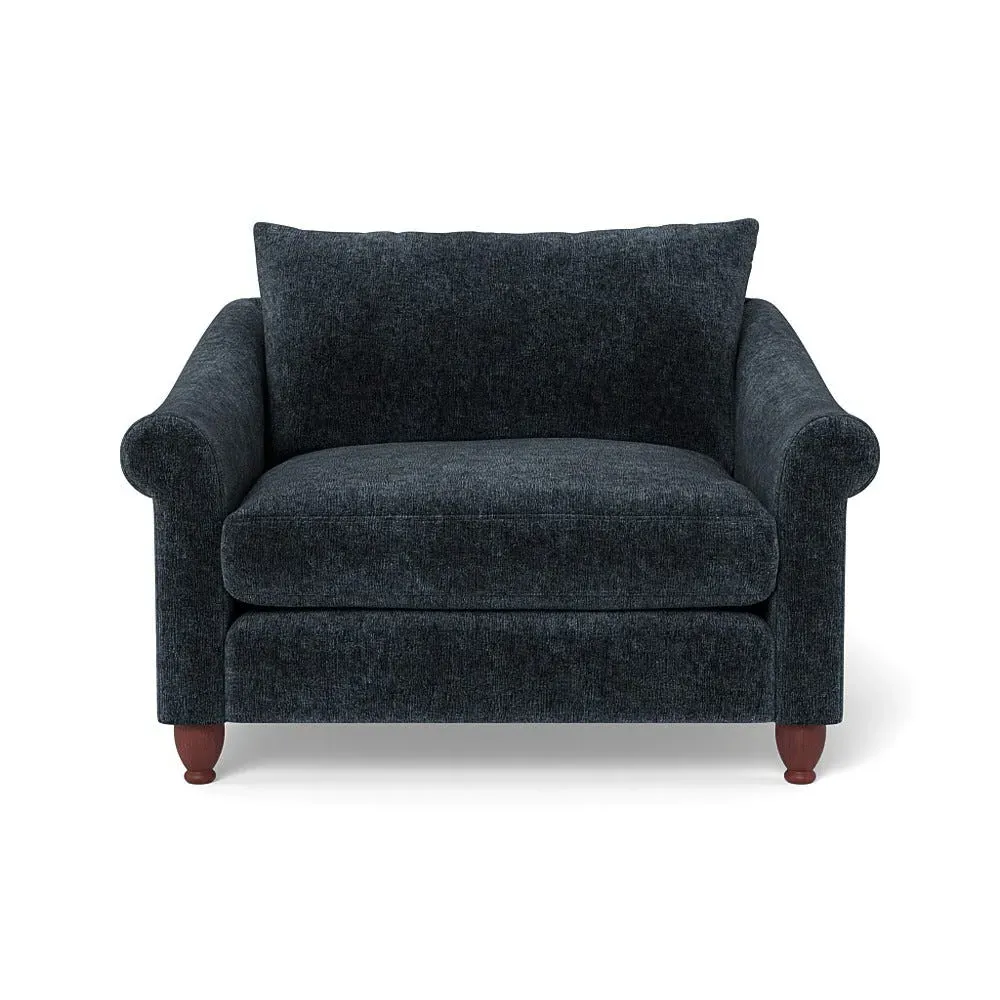 2-Seater Loveseat - Blue, Boucle