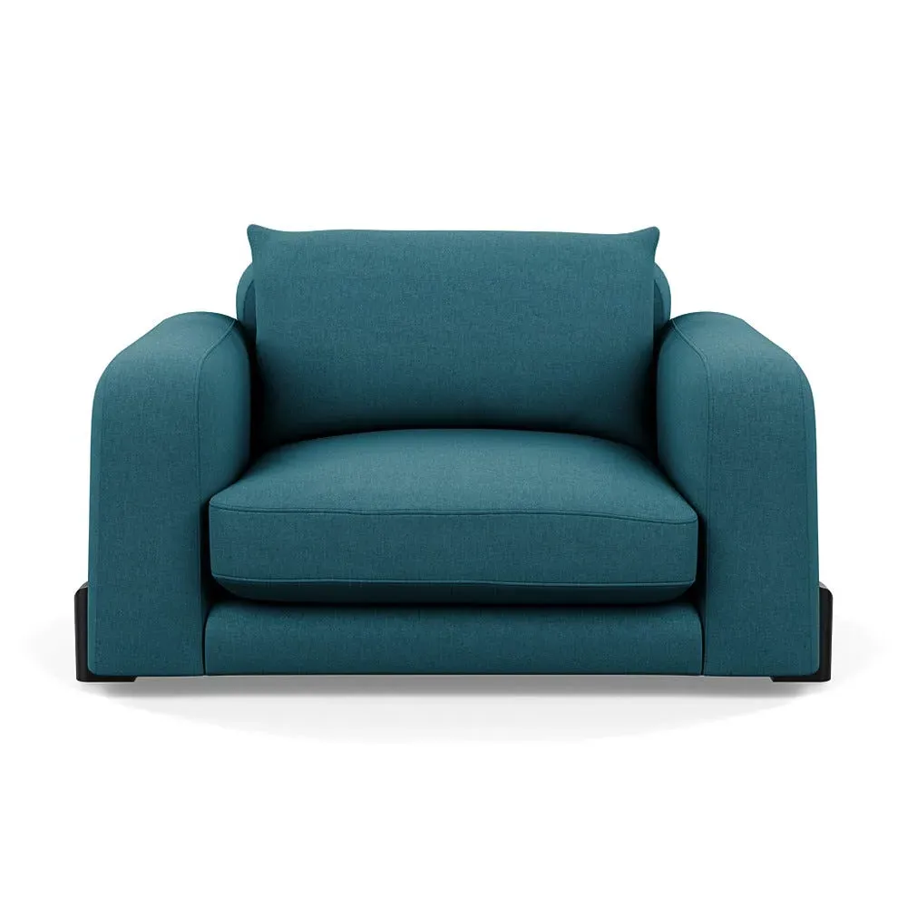 2-Seater Loveseat - Blue, Cotton image