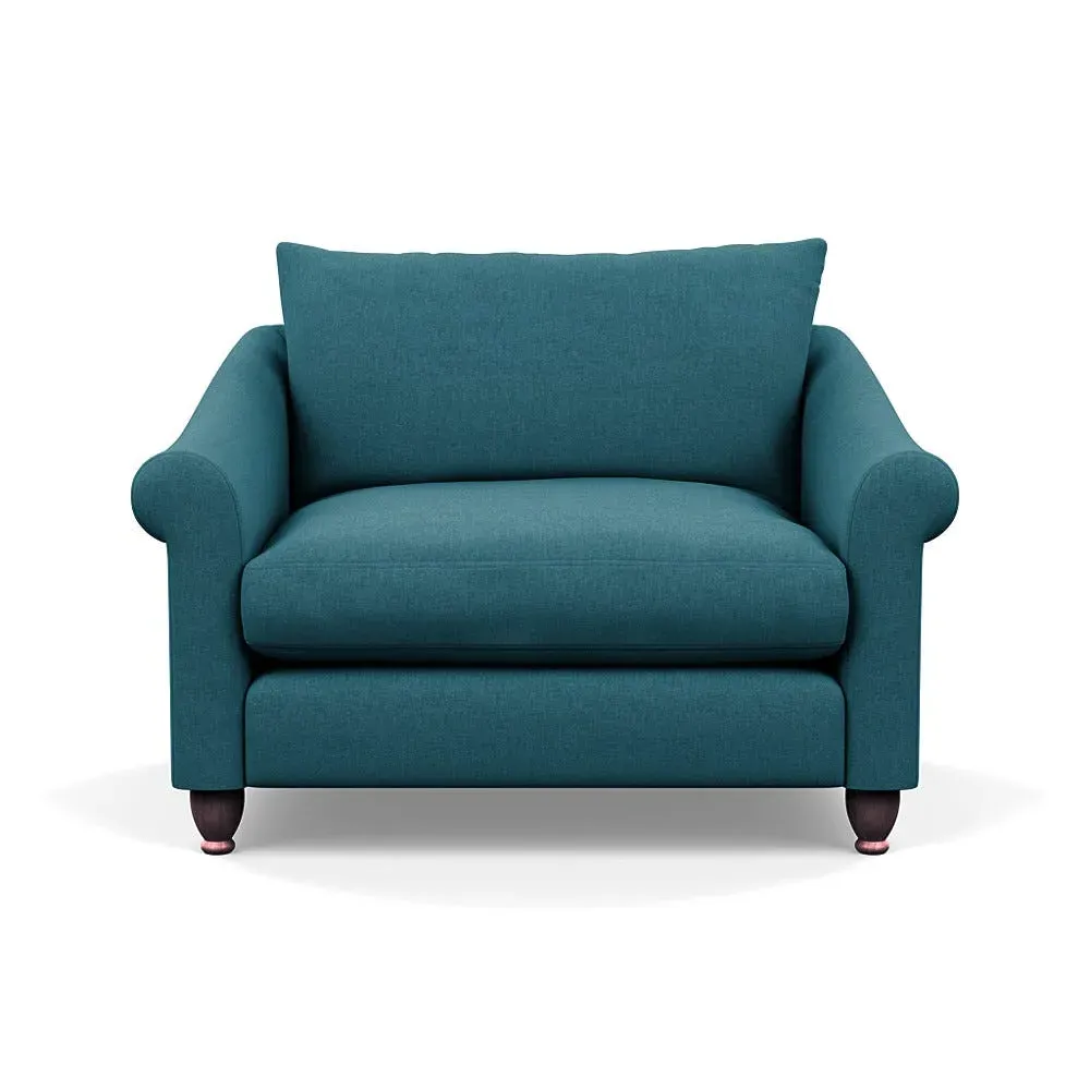 2-Seater Loveseat - Blue, Cotton image