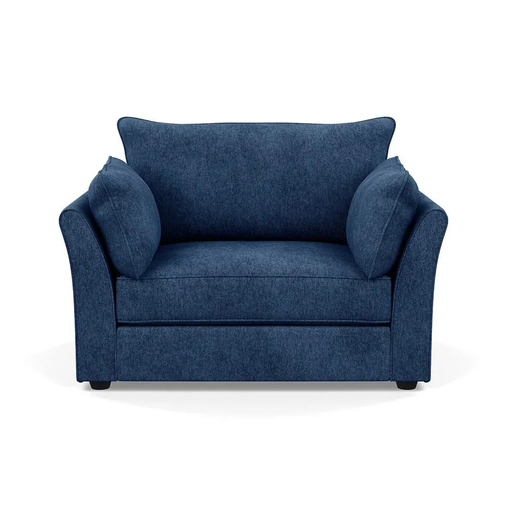 2-Seater Loveseat - Blue, Fabric image
