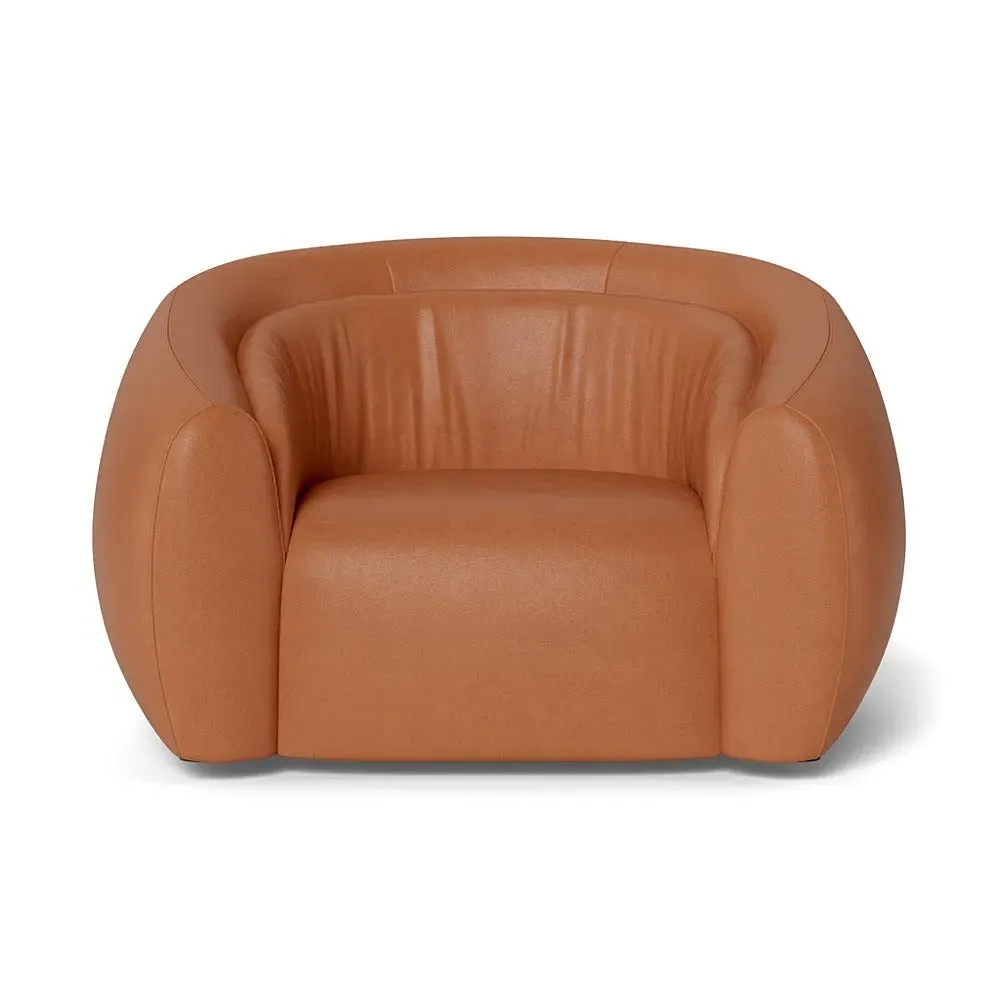 2-Seater Loveseat - Brown, Leather