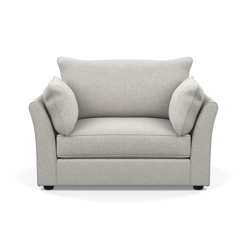 2-Seater Loveseat Chunky Boucle - Ecru, Fabric image