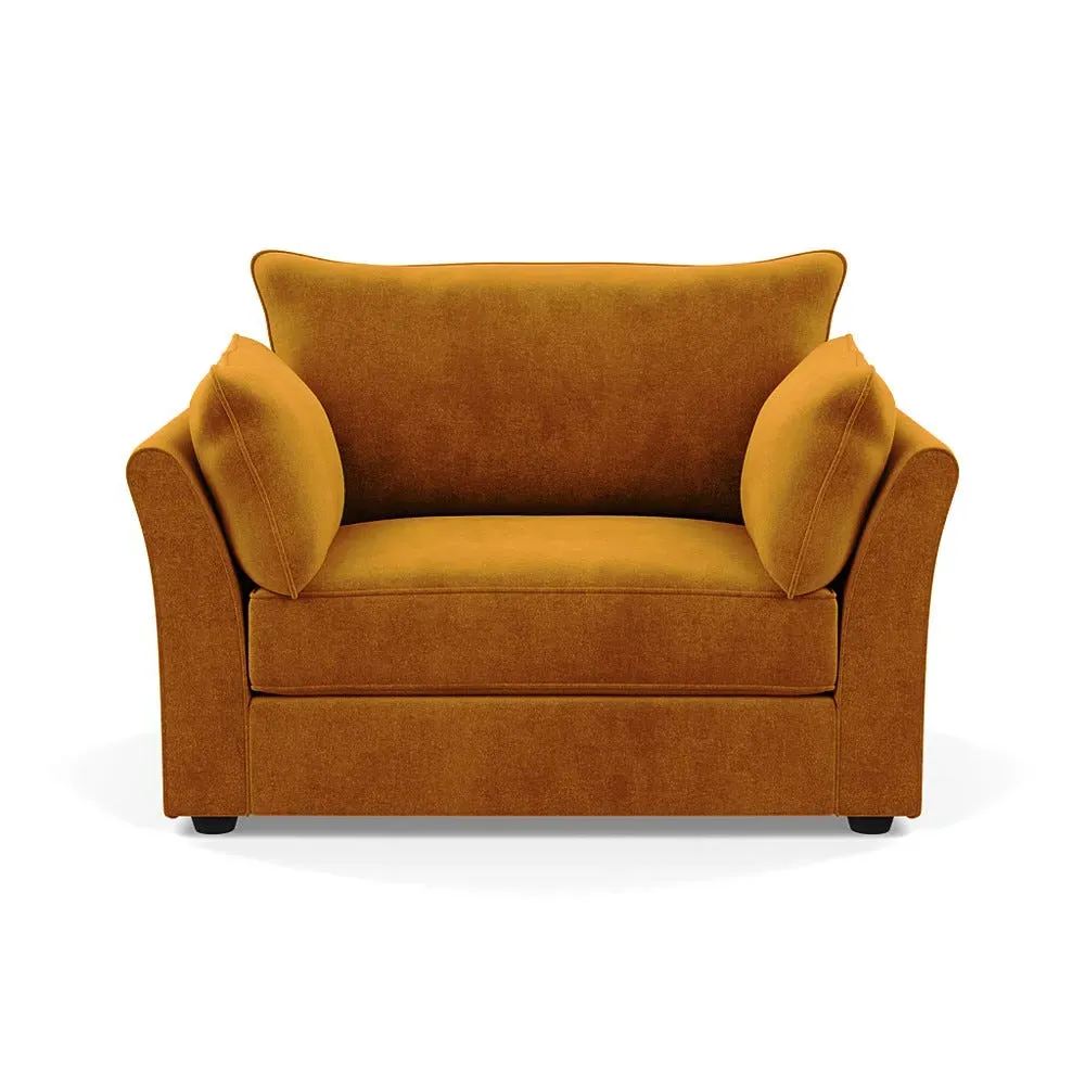 2-Seater Loveseat - Cognac, Velvet image