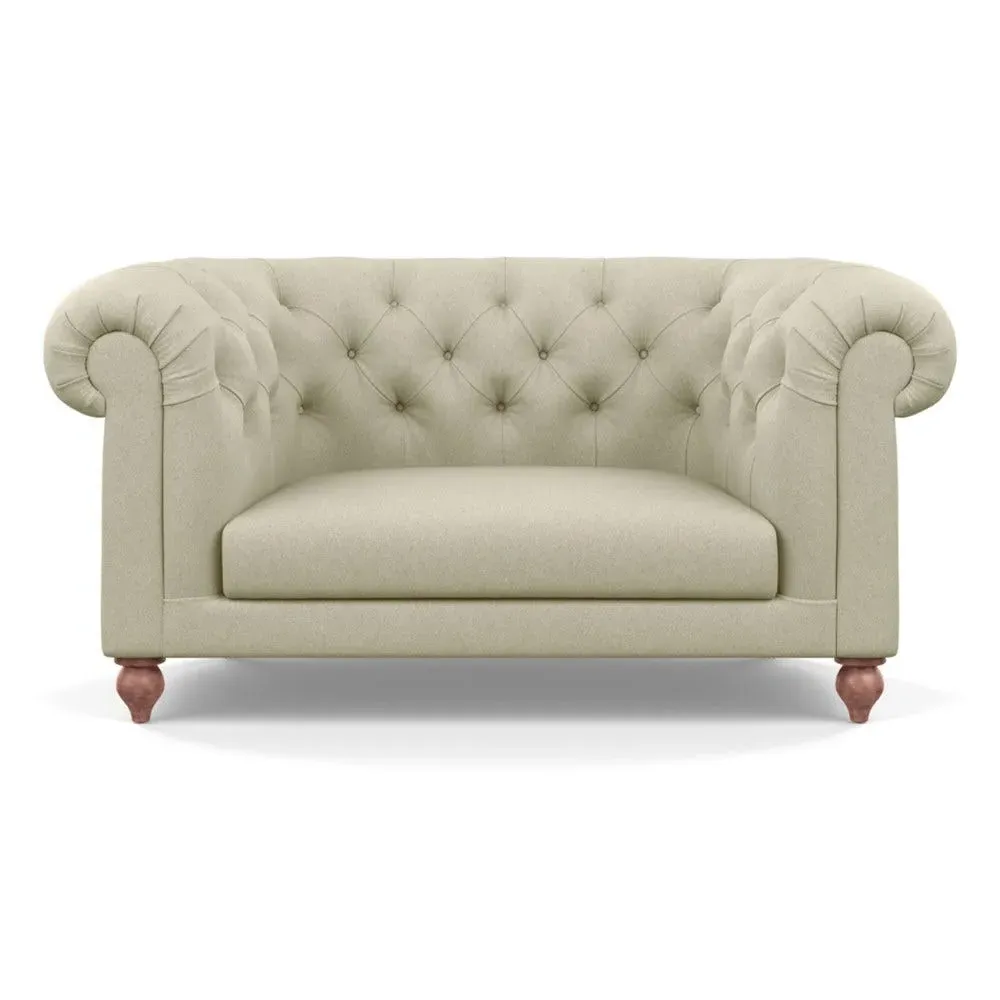2-Seater Loveseat - Cream, Cotton image