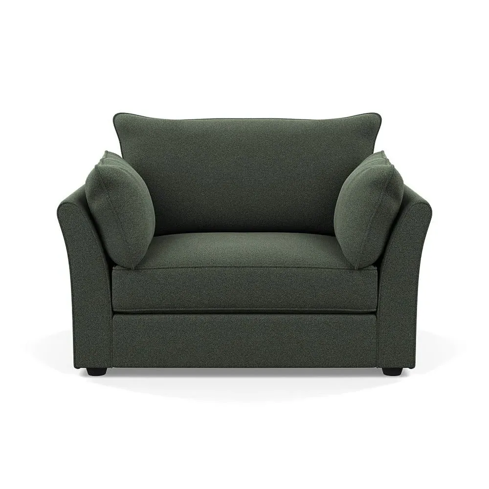 2-Seater Loveseat - Green, Boucle image