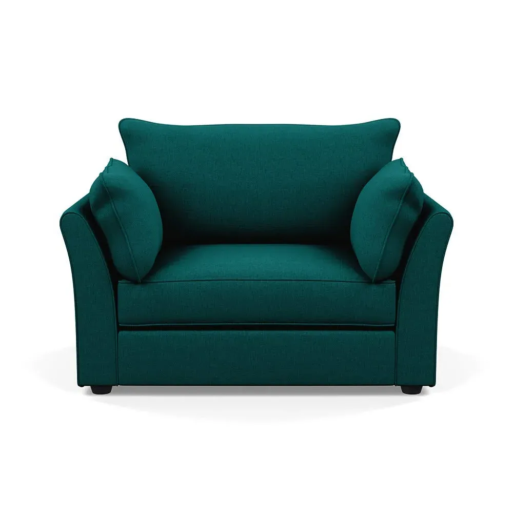 2-Seater Loveseat - Green, Brushed Cotton image