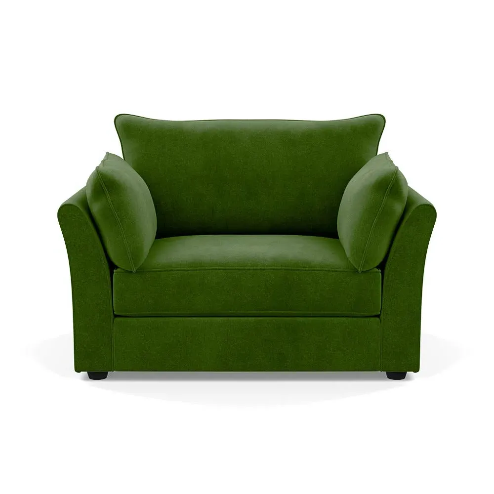 2-Seater Loveseat - Green, Velvet image