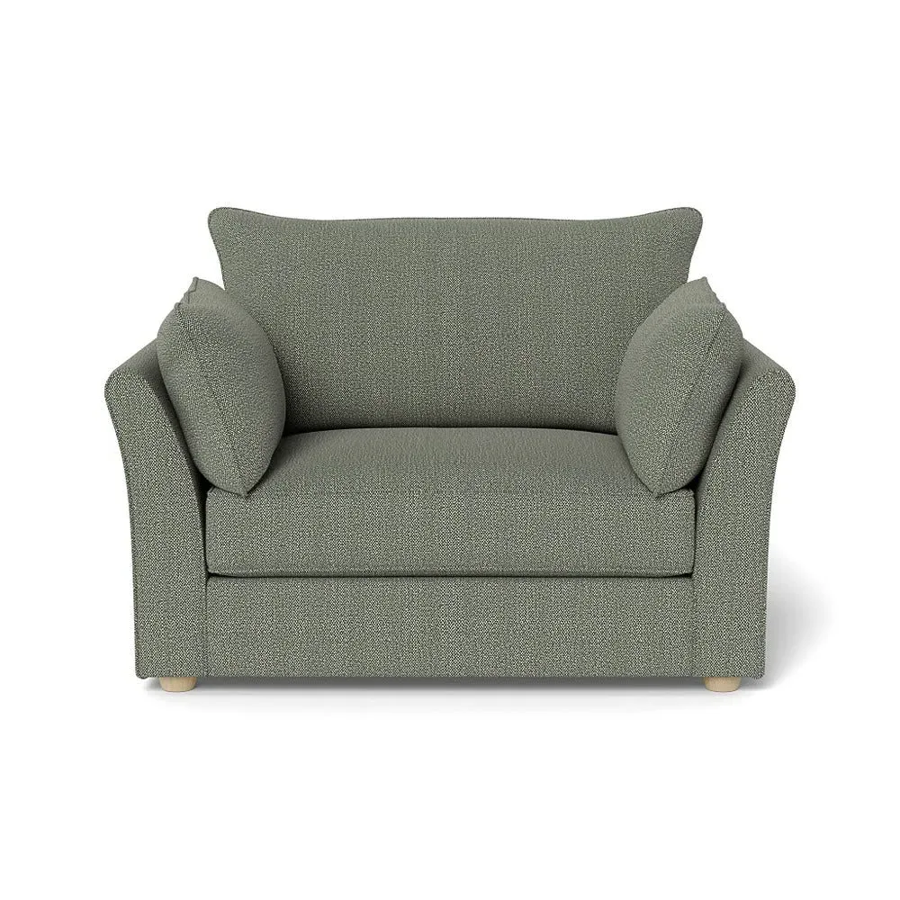 2-Seater Loveseat - Grey, Boucle