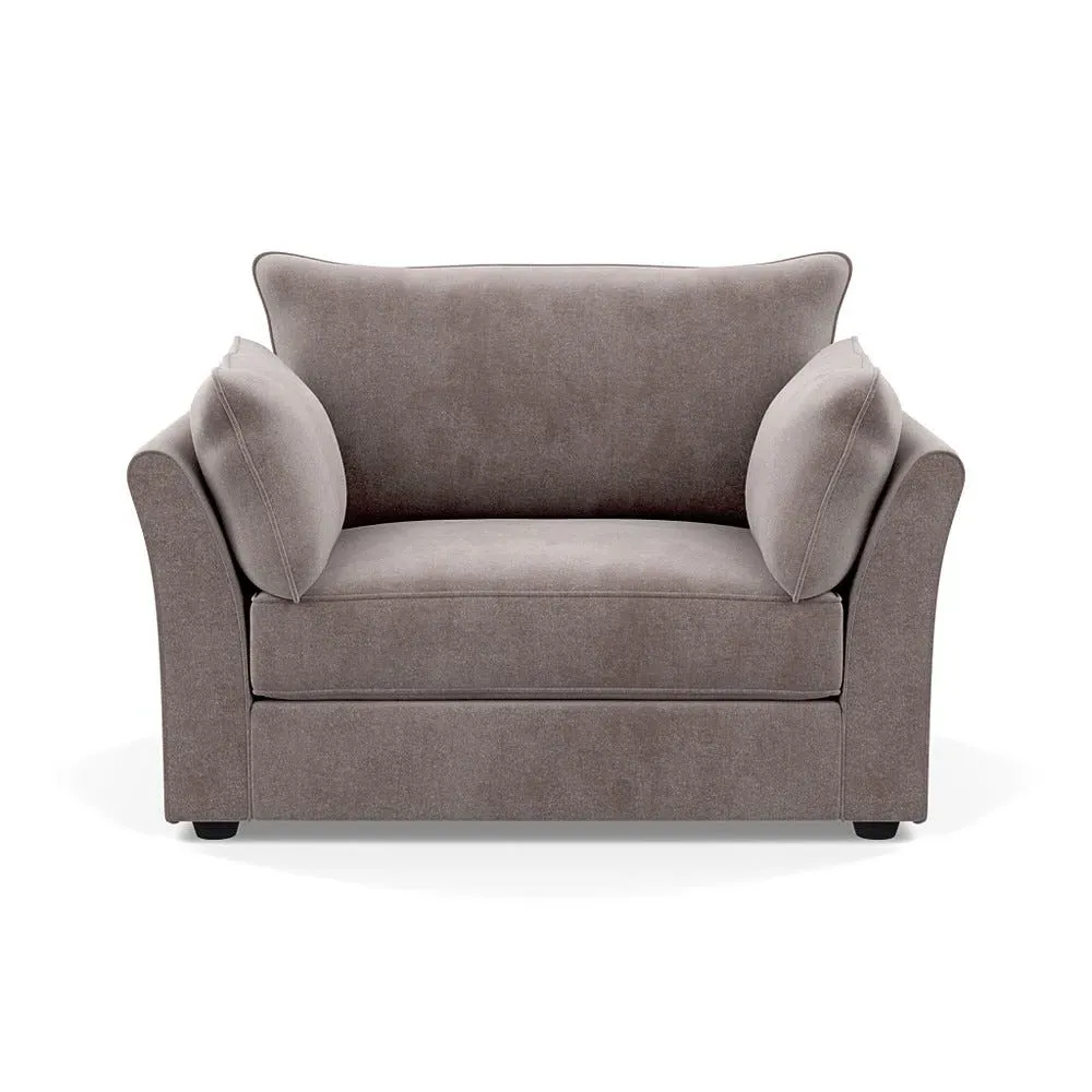 2-Seater Loveseat - Grey, Velvet image
