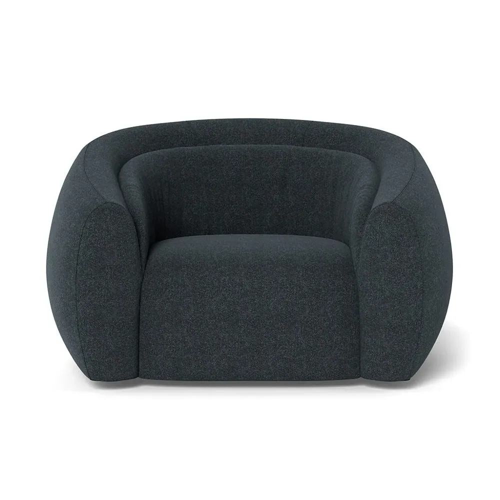 2-Seater Loveseat - Grey, Wool