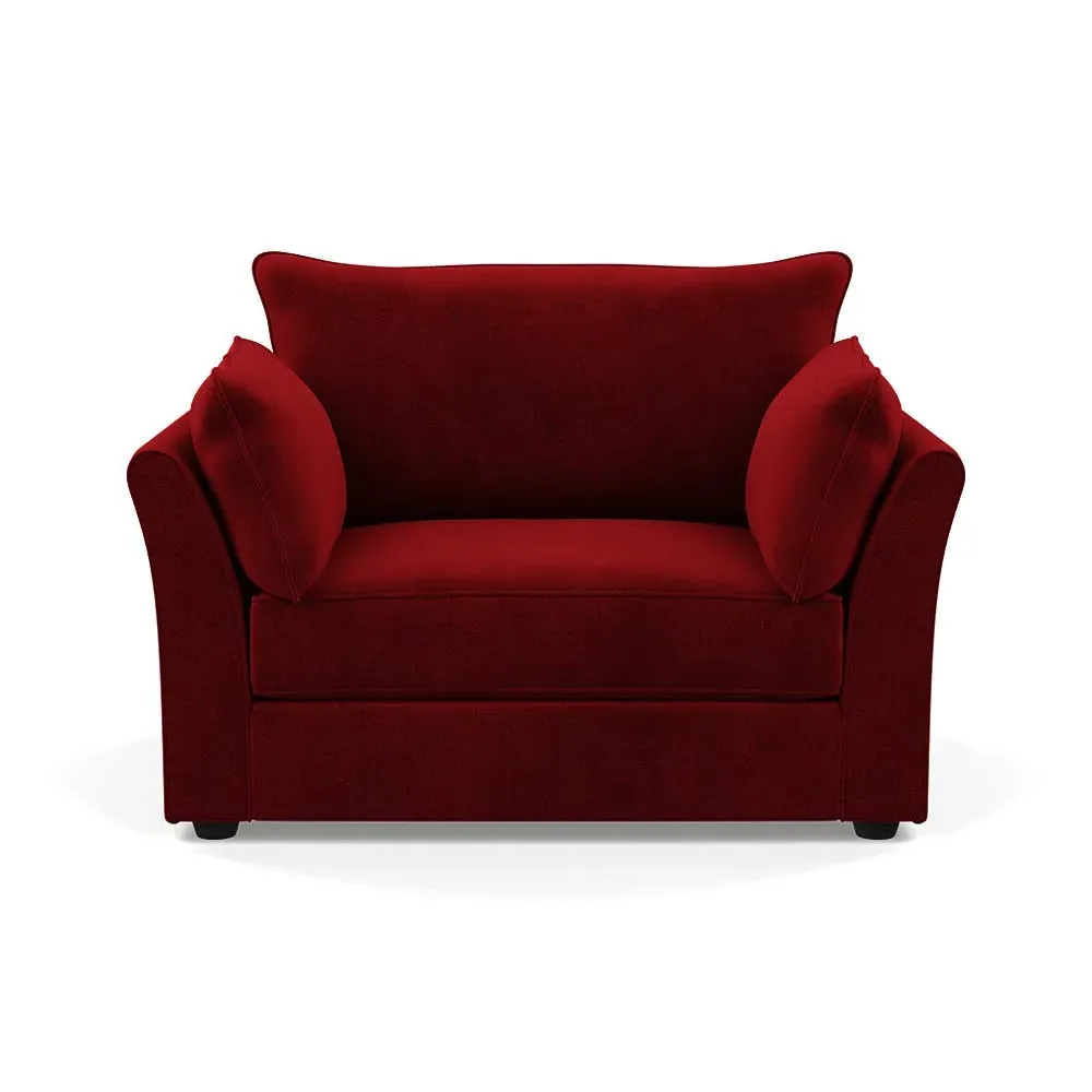 2-Seater Loveseat - Mulberry, Velvet image