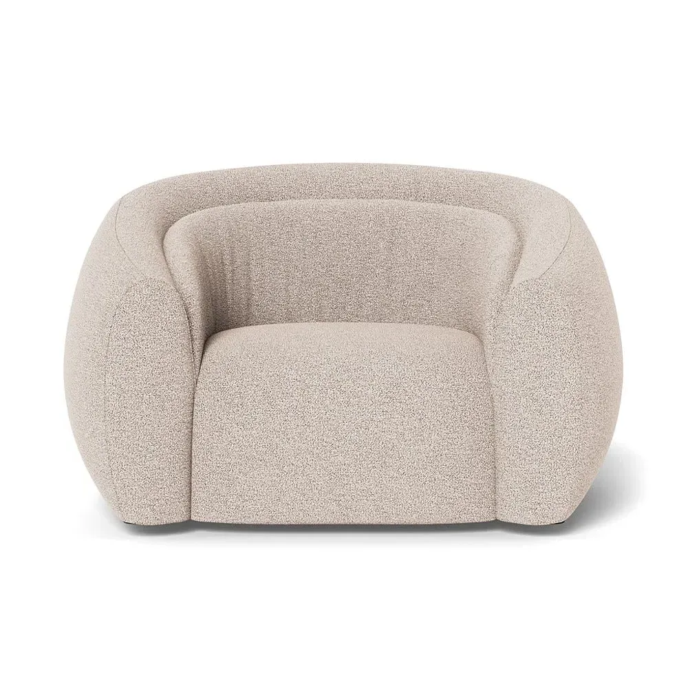 2-Seater Loveseat - Natural, Boucle