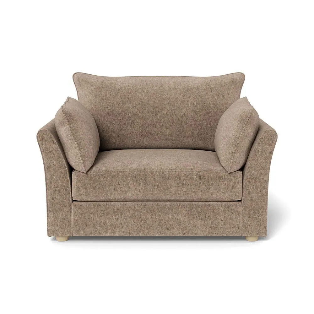 2-Seater Loveseat - Natural, Boucle