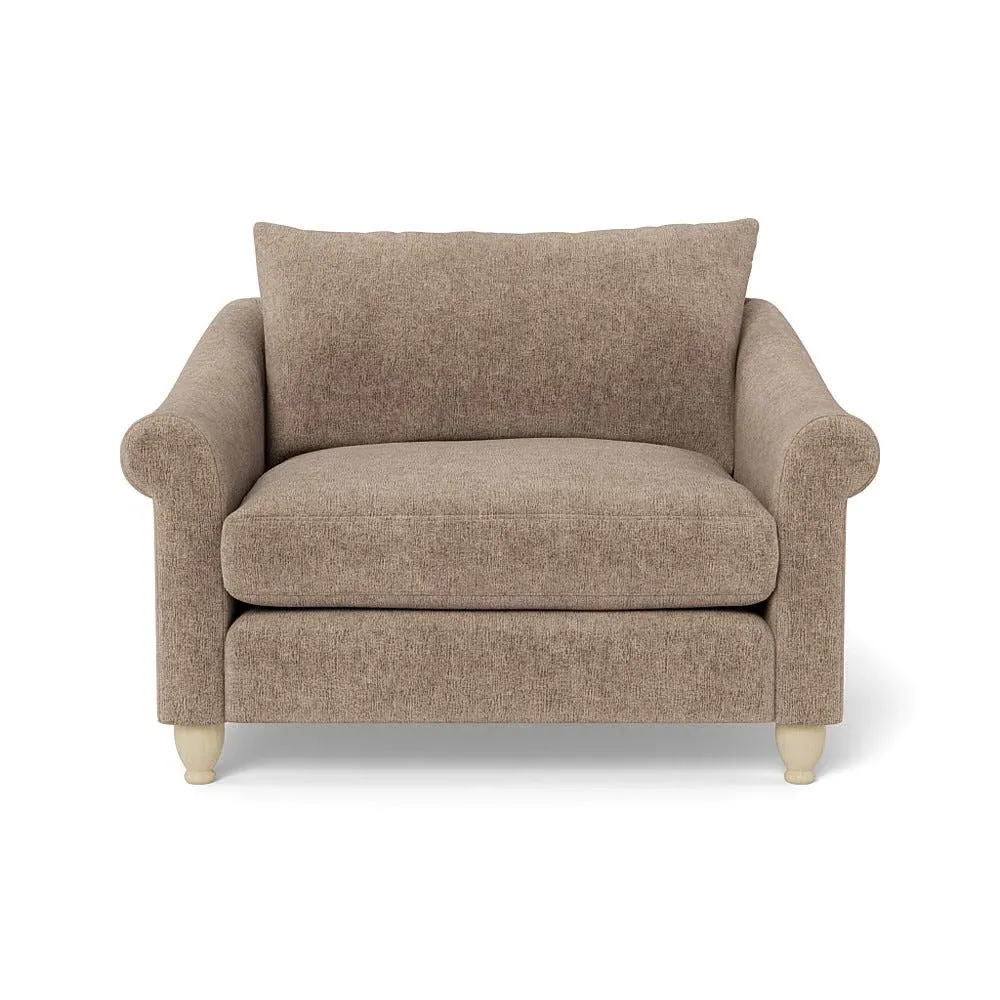 2-Seater Loveseat - Natural, Boucle