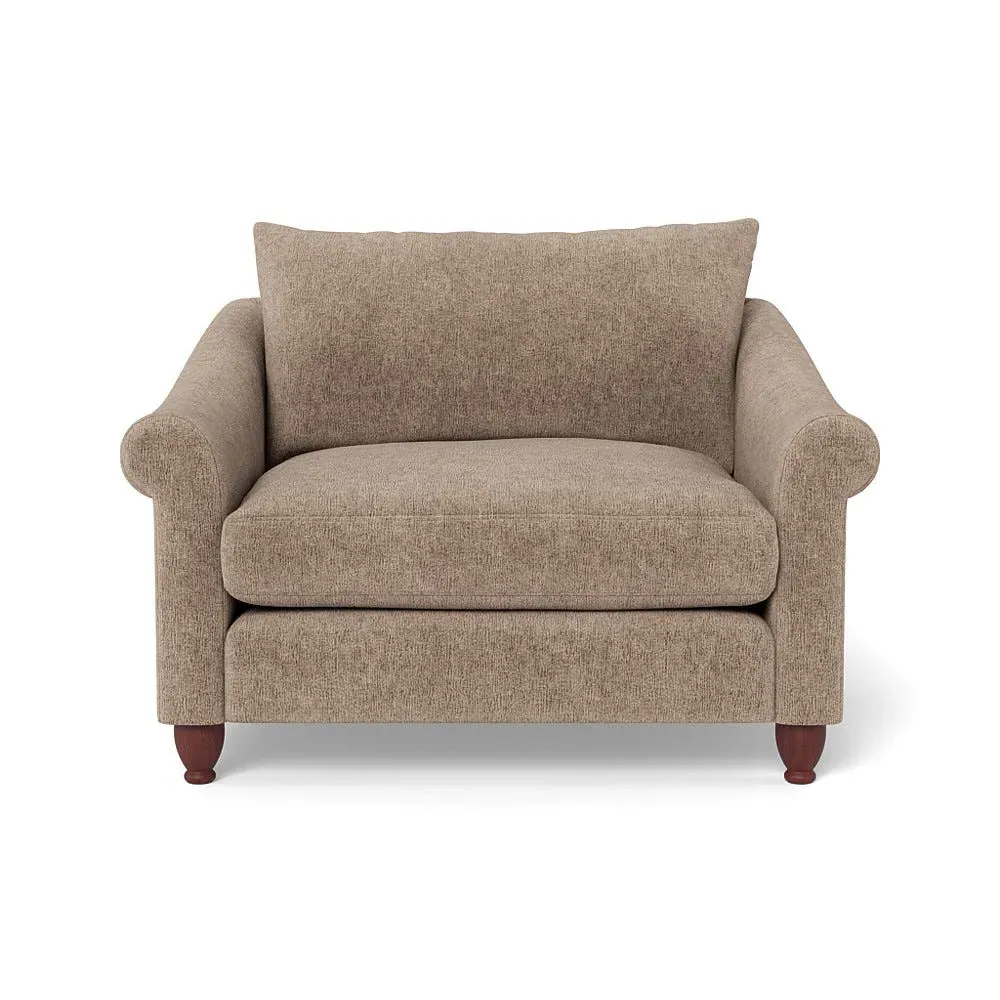 2-Seater Loveseat - Natural, Boucle