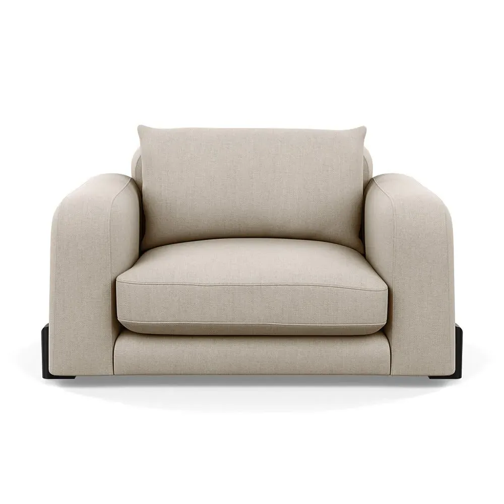 2-Seater Loveseat - Natural, Broad Weave