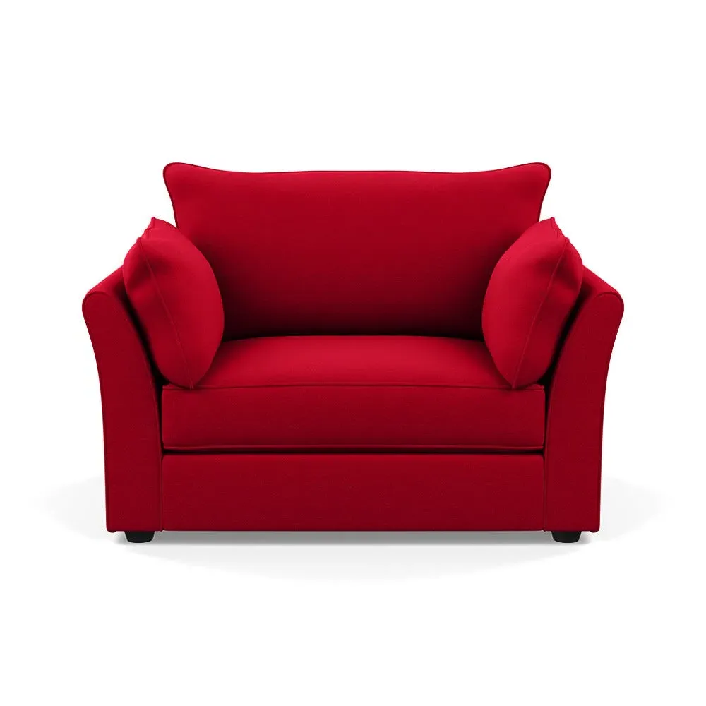 2-Seater Loveseat - Red, Melton Wool image