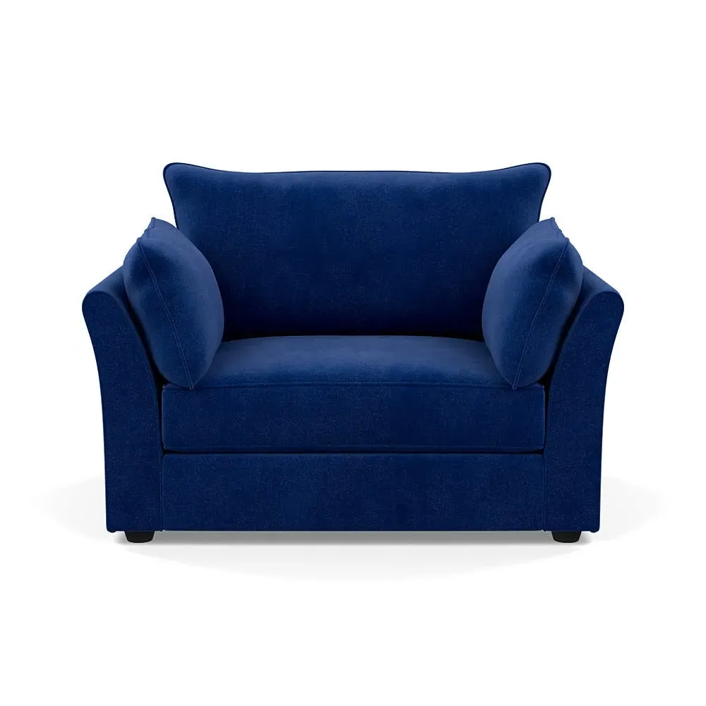 2-Seater Loveseat Smart Design - Blue, Velvet image