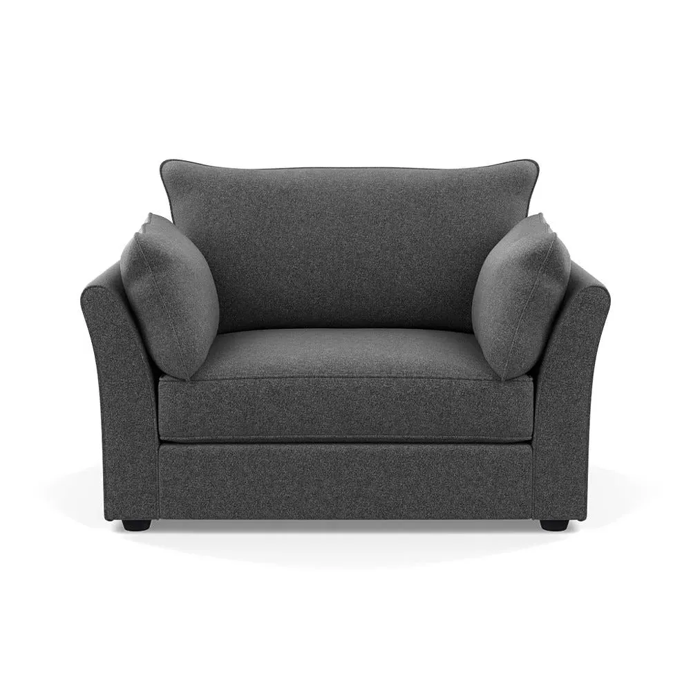 2-Seater Loveseat Tailor Design - Grey, Wool image
