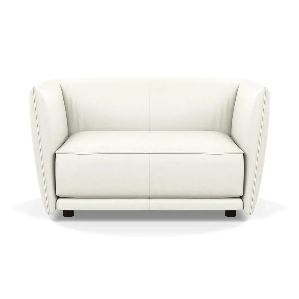 2-Seater Loveseat - White, Fabric