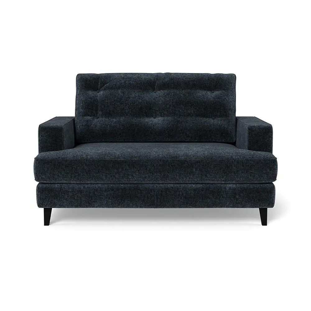 2-Seater Loveseat with Bolster - Blue, Boucle