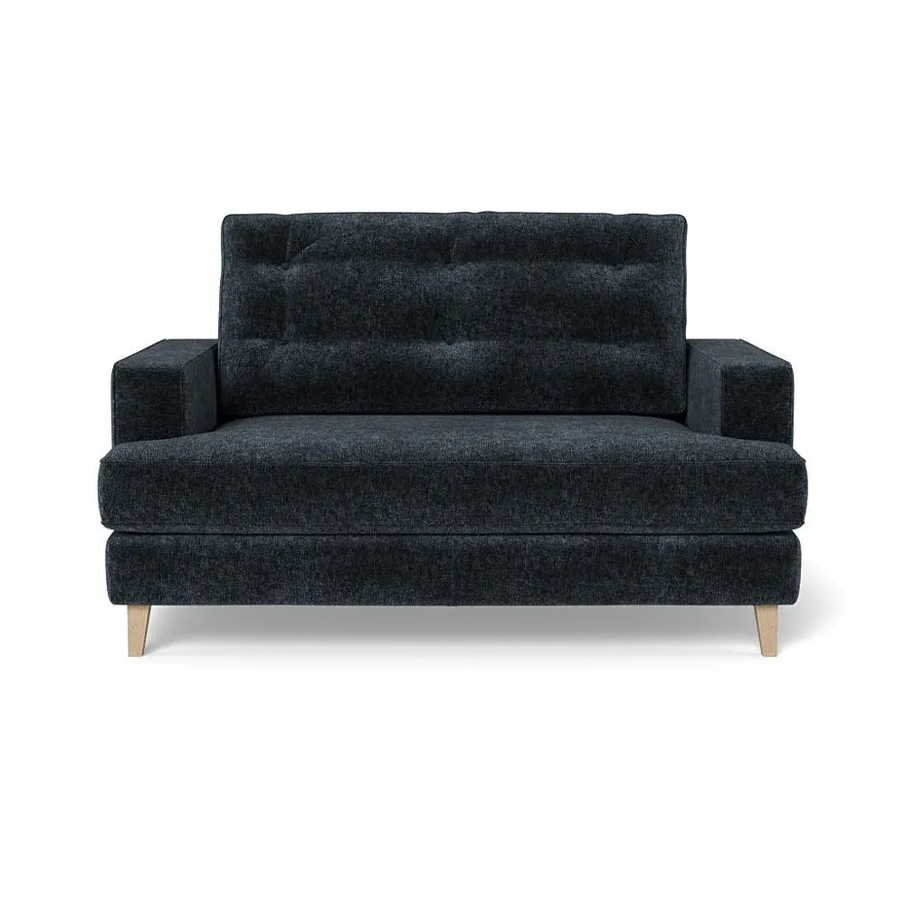 2-Seater Loveseat with Bolster - Blue, Boucle