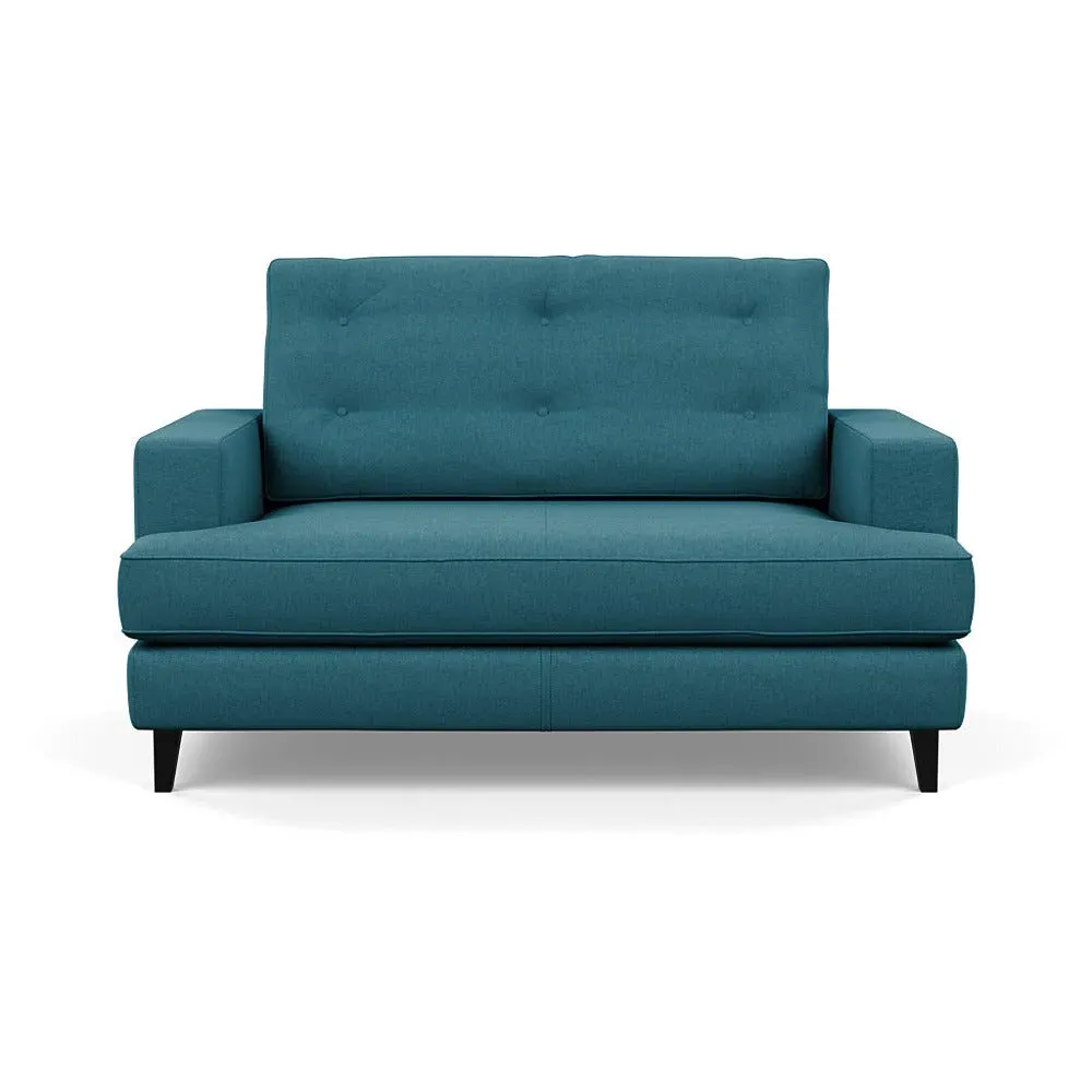 2-Seater Loveseat with Bolster - Blue, Cotton image