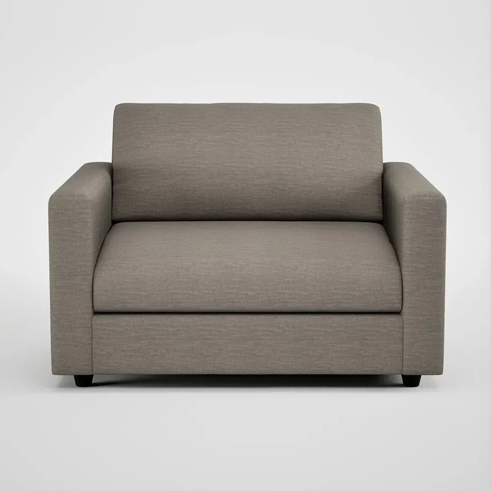 2-Seater Loveseat with Deep Cushions - Natural, Boucle
