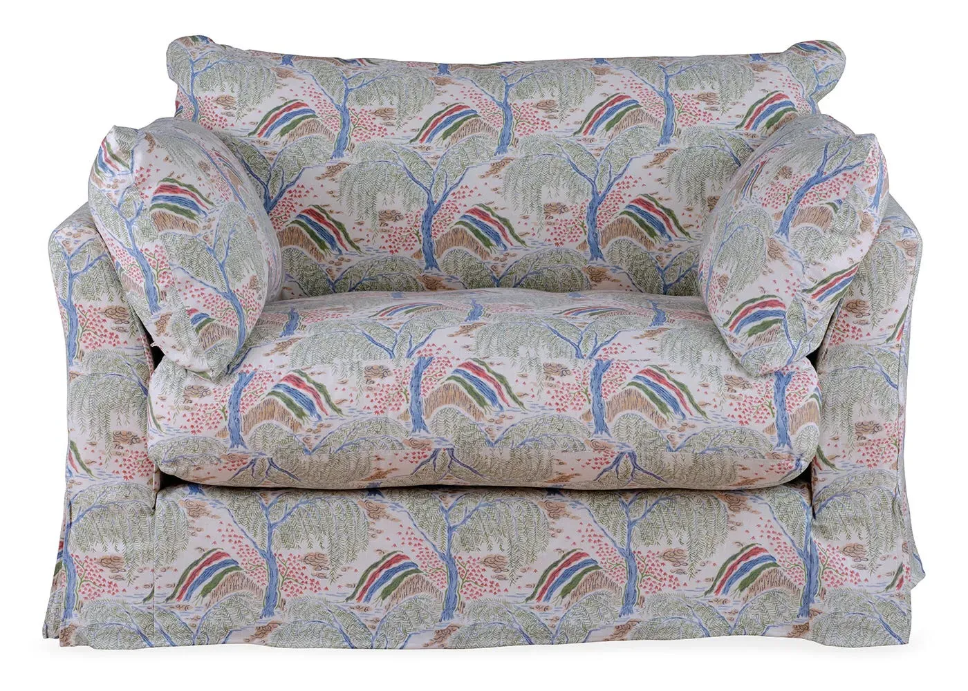 2-Seater Loveseat with Loose Cover - Cranberry image