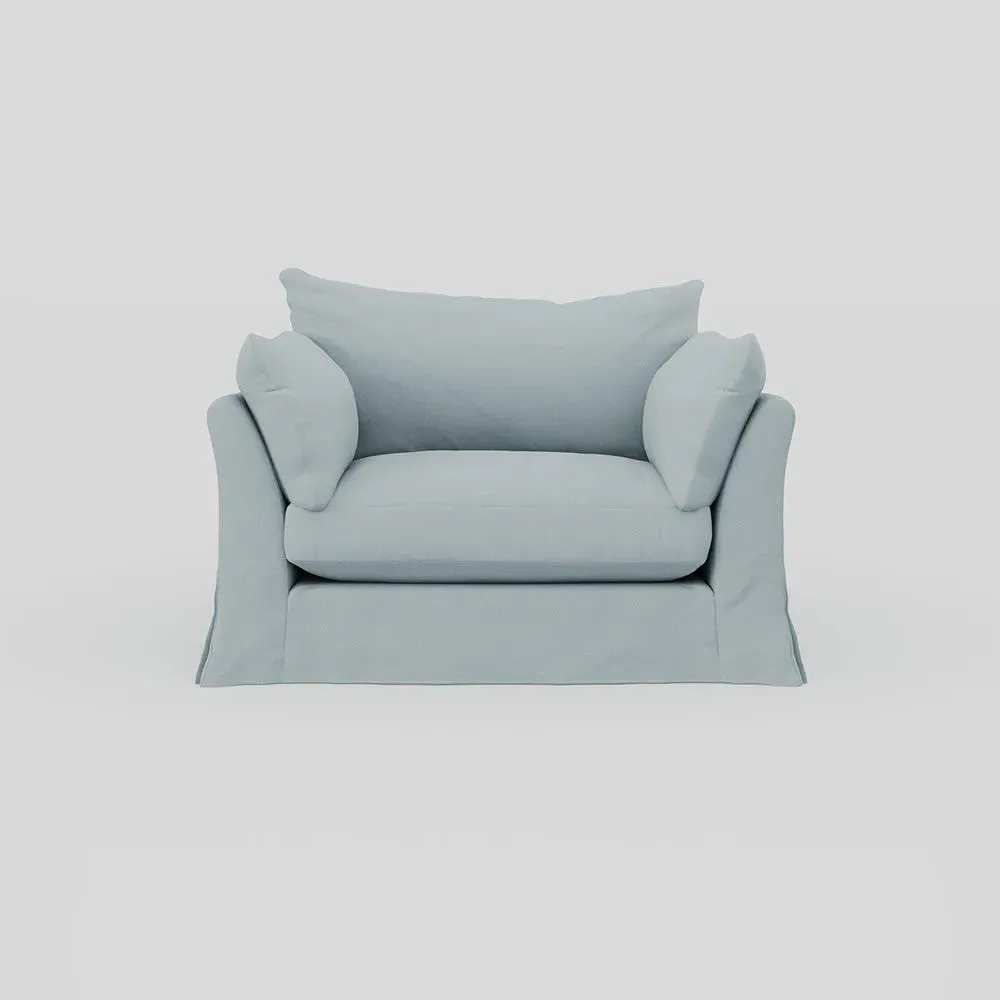 2-Seater Loveseat with Loose Cover - Sea Shanty, Linen