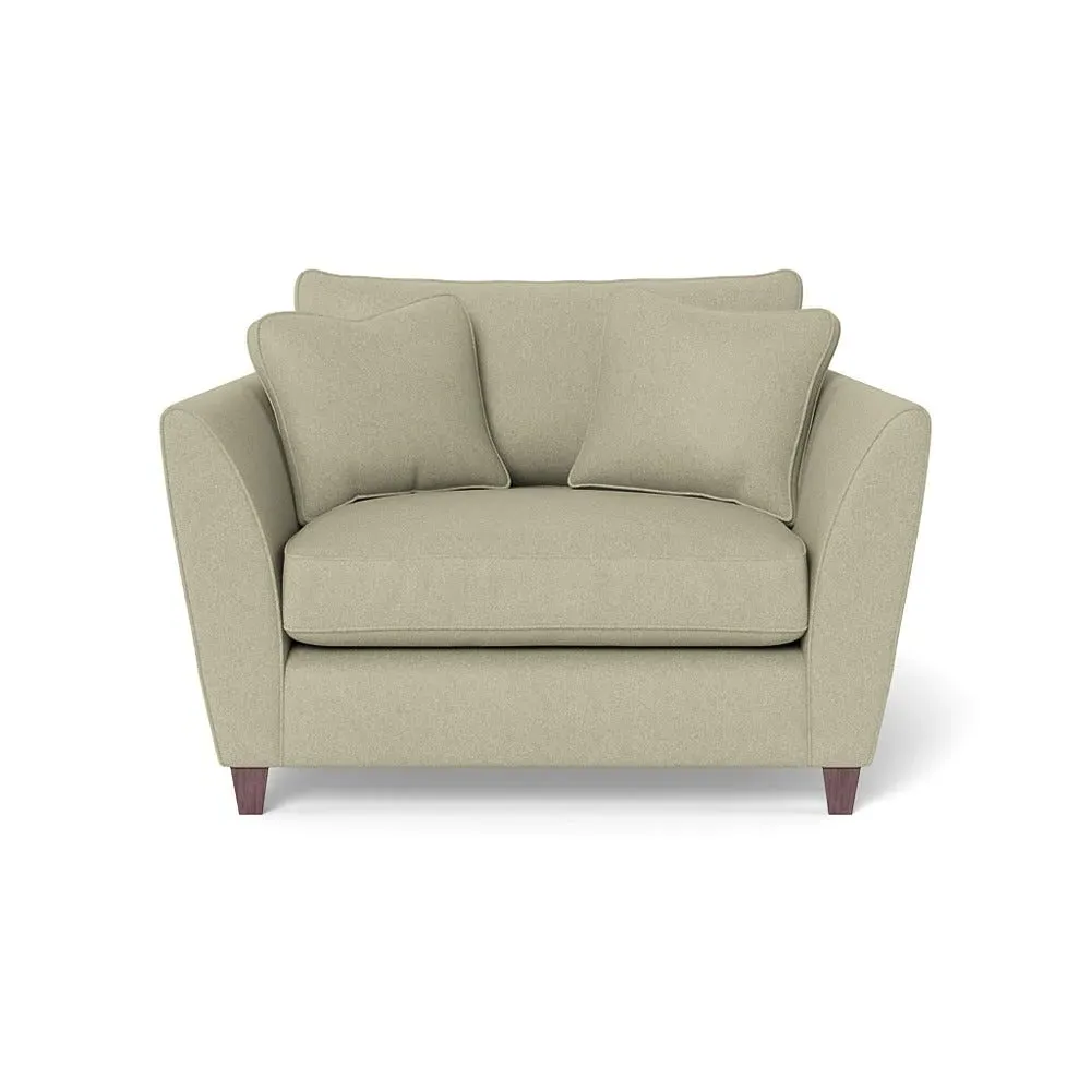 2-Seater Loveseat with Sabre Arms - Natural, Cotton