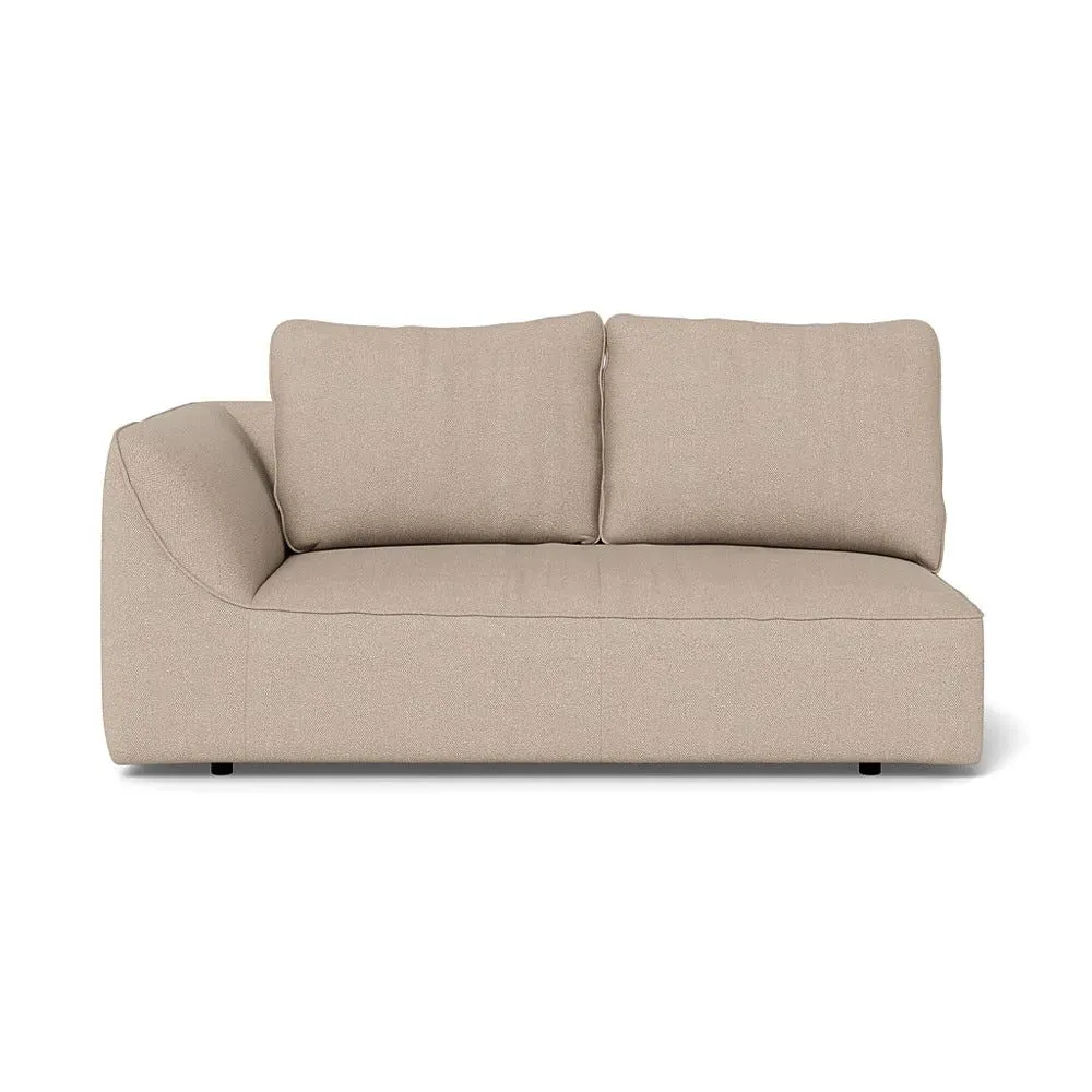 2-Seater RHF Sofa Unit - Natural, Boucle Tweed