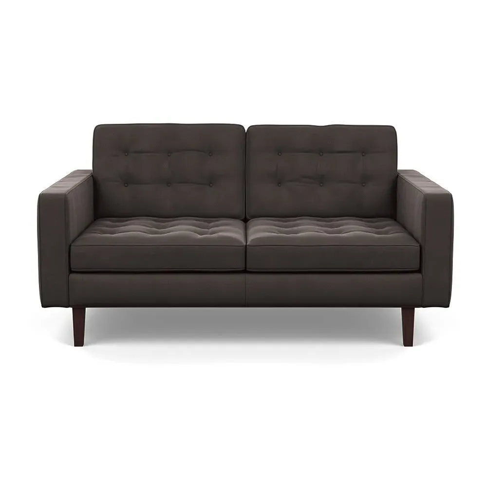 2-Seater Sofa - Black, Velvet image