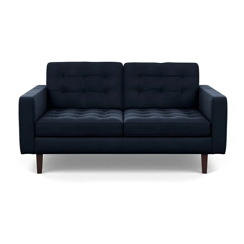 2-Seater Sofa - Black, Velvet image