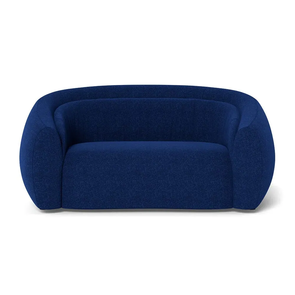 2-Seater Sofa - Blue, Wool