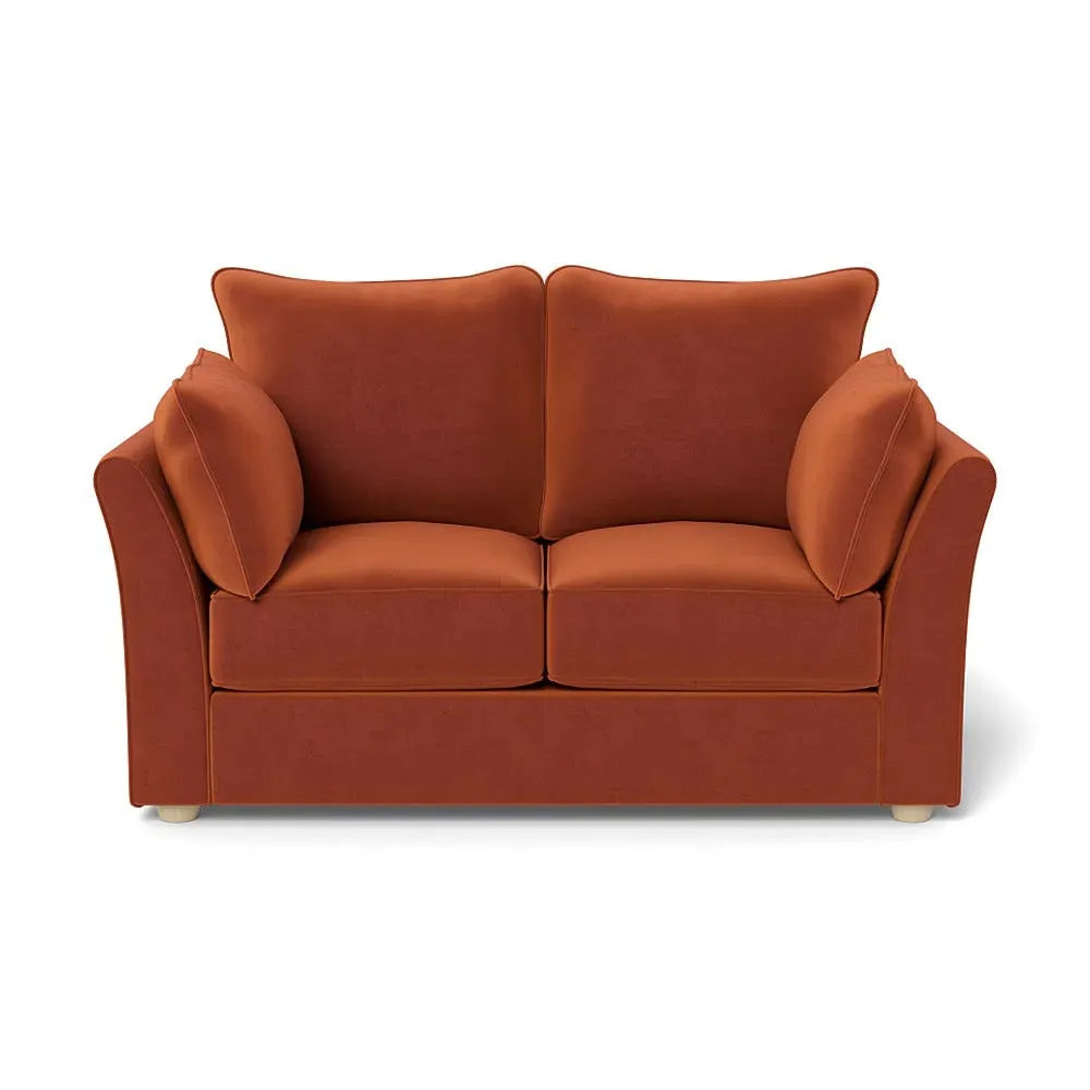 2-Seater Sofa - Brown, Cotton Velvet