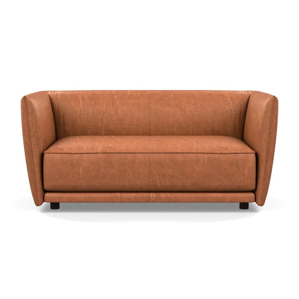2-Seater Sofa - Brown, Leather