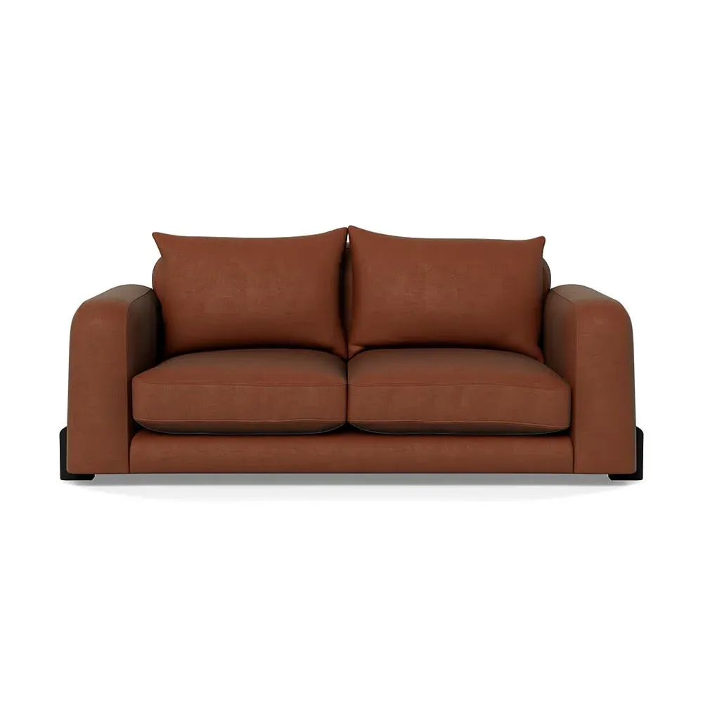 2-Seater Sofa - Brown, Luxe Velvet