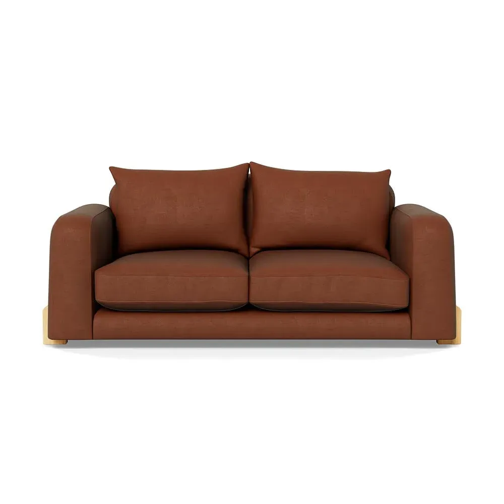 2-Seater Sofa - Brown, Luxe Velvet