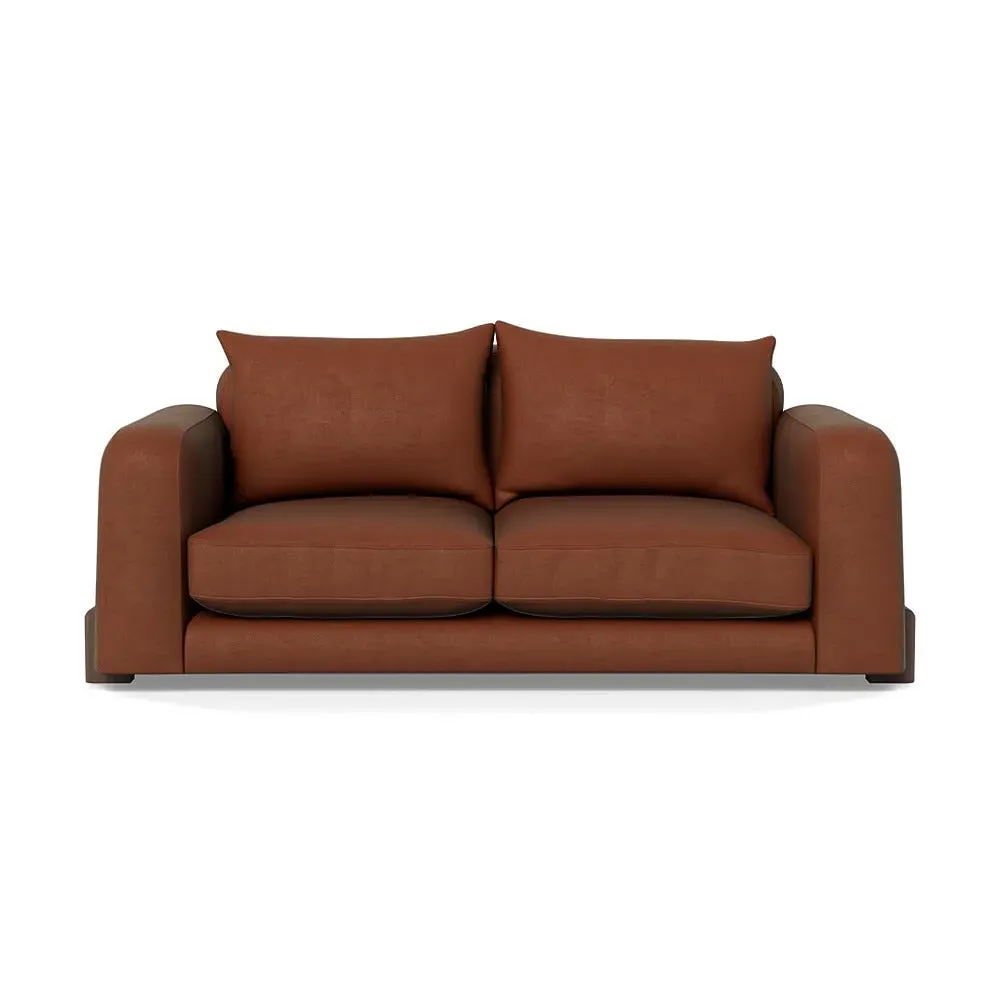 2-Seater Sofa - Brown, Luxe Velvet