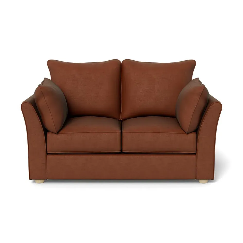 2-Seater Sofa - Brown, Smart Luxe Velvet