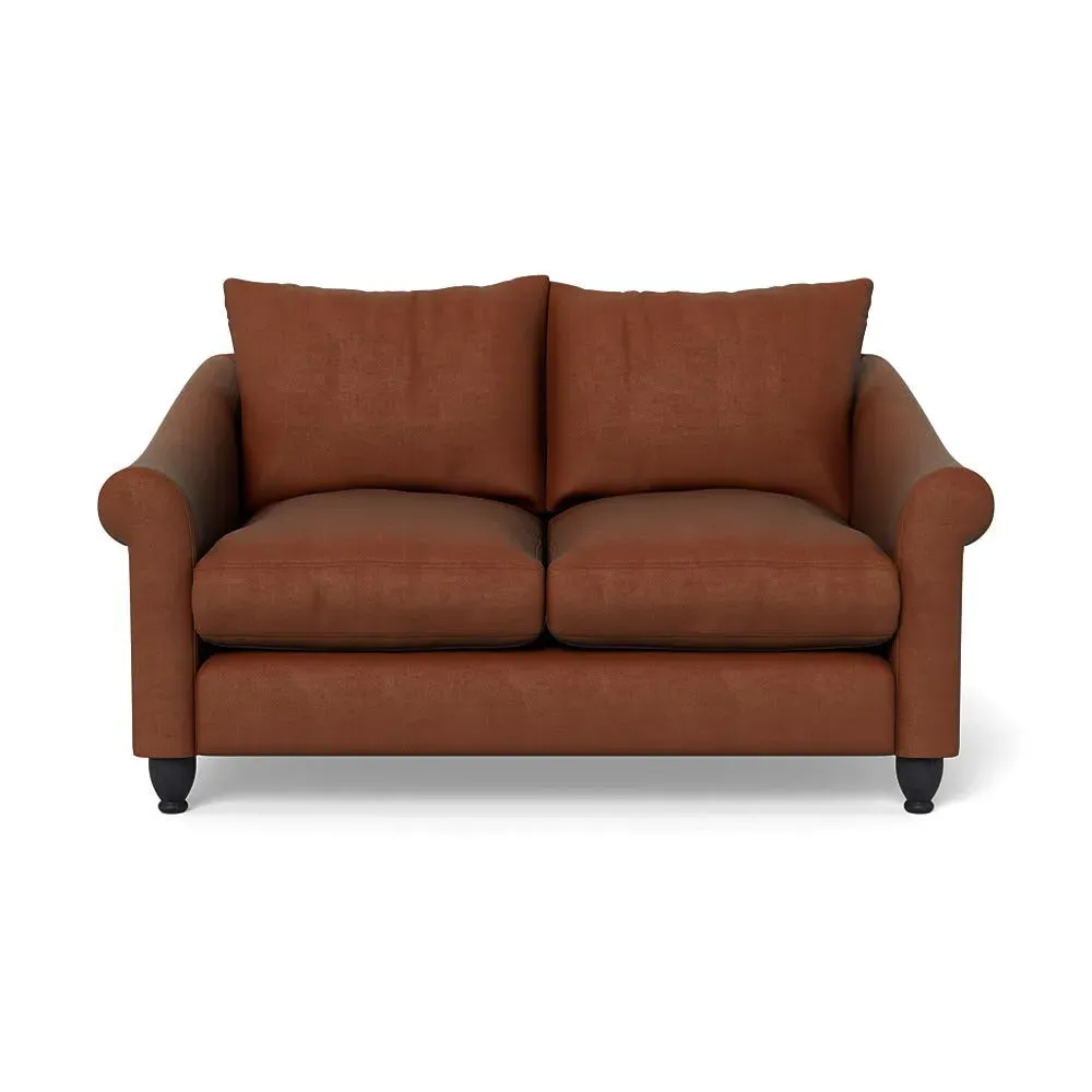 2-Seater Sofa - Brown, Smart Luxe Velvet