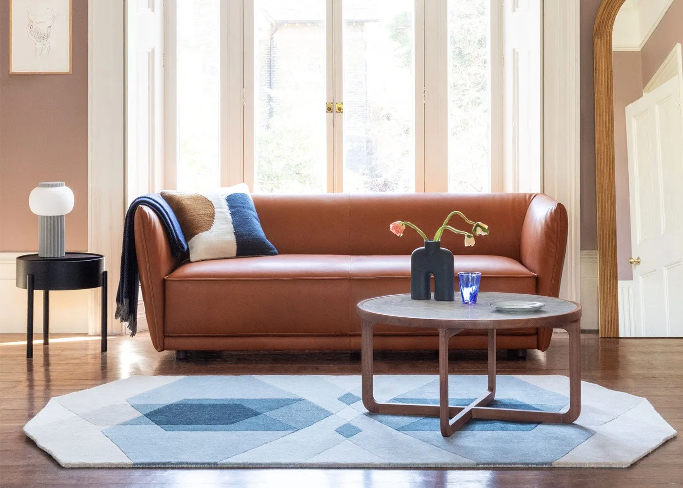 2-Seater Sofa - Camel, Leather
