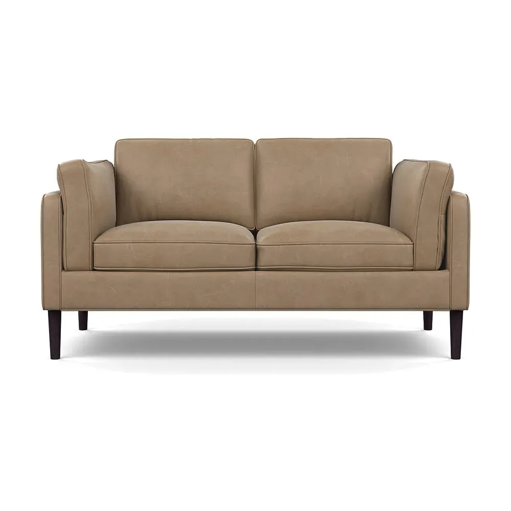 2-Seater Sofa - Cream, Heritage Leather
