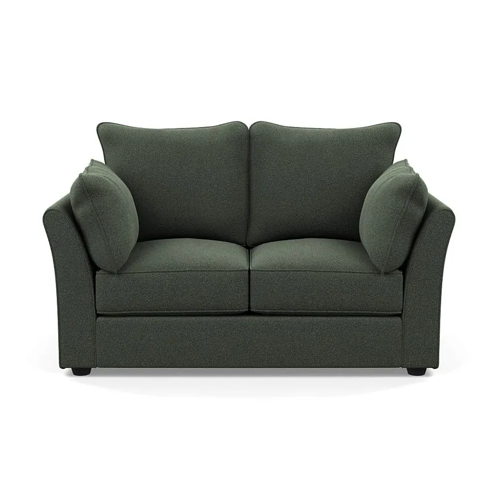 2-Seater Sofa - Green, Boucle